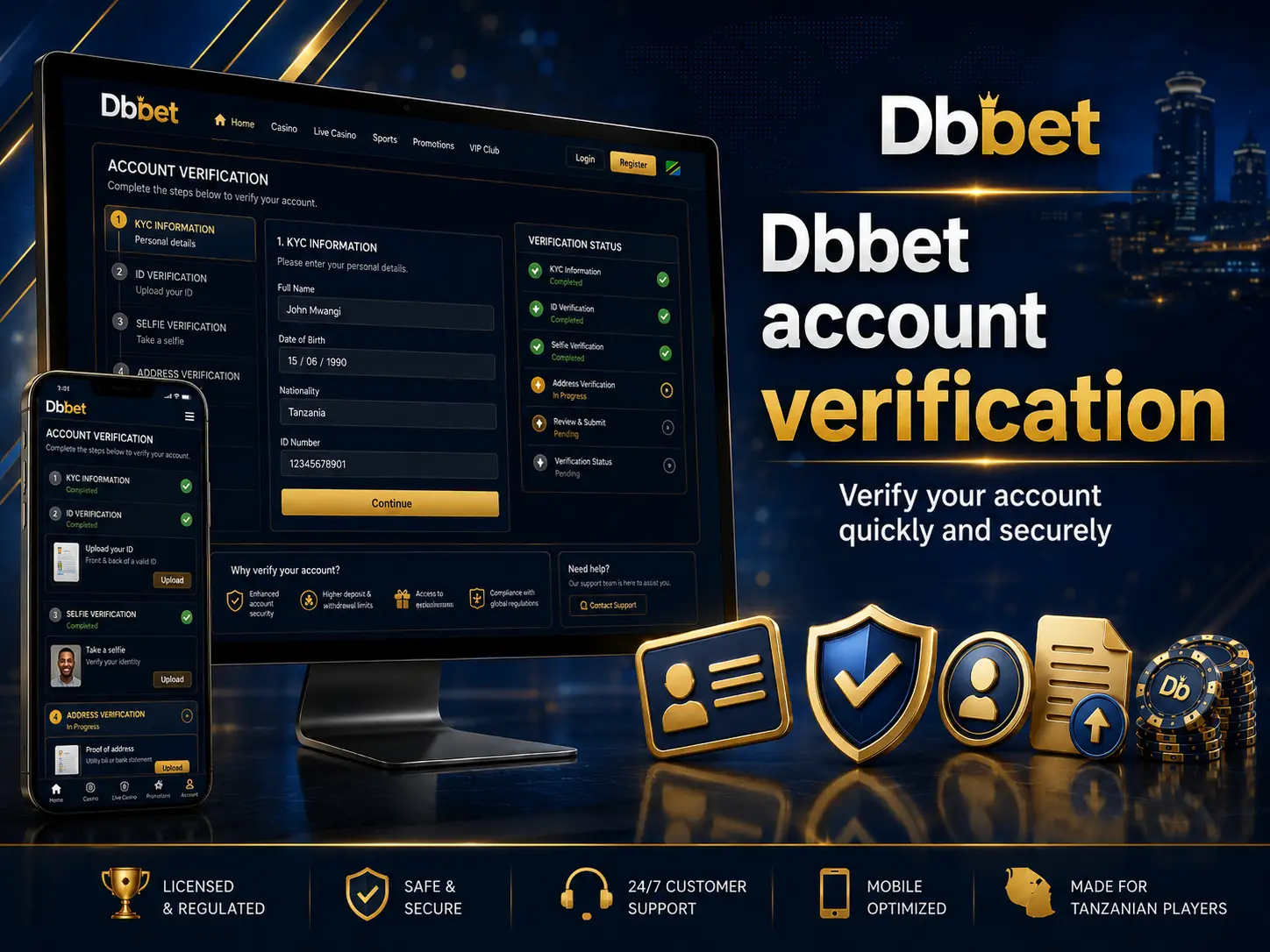 Dbbet Account Verification